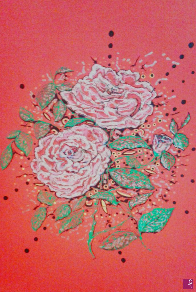 quadri in vendita online - ROSE NEL ROSSO