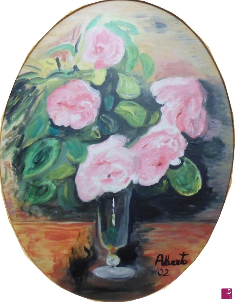 quadri in vendita online - Rose Rosa