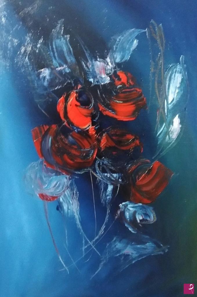 quadri in vendita online - Rose Rosse