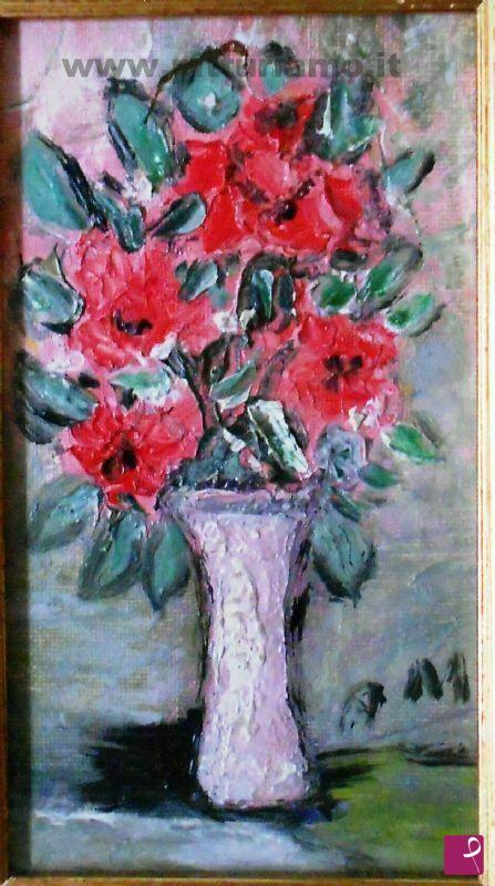 quadri in vendita online - Rose rosse