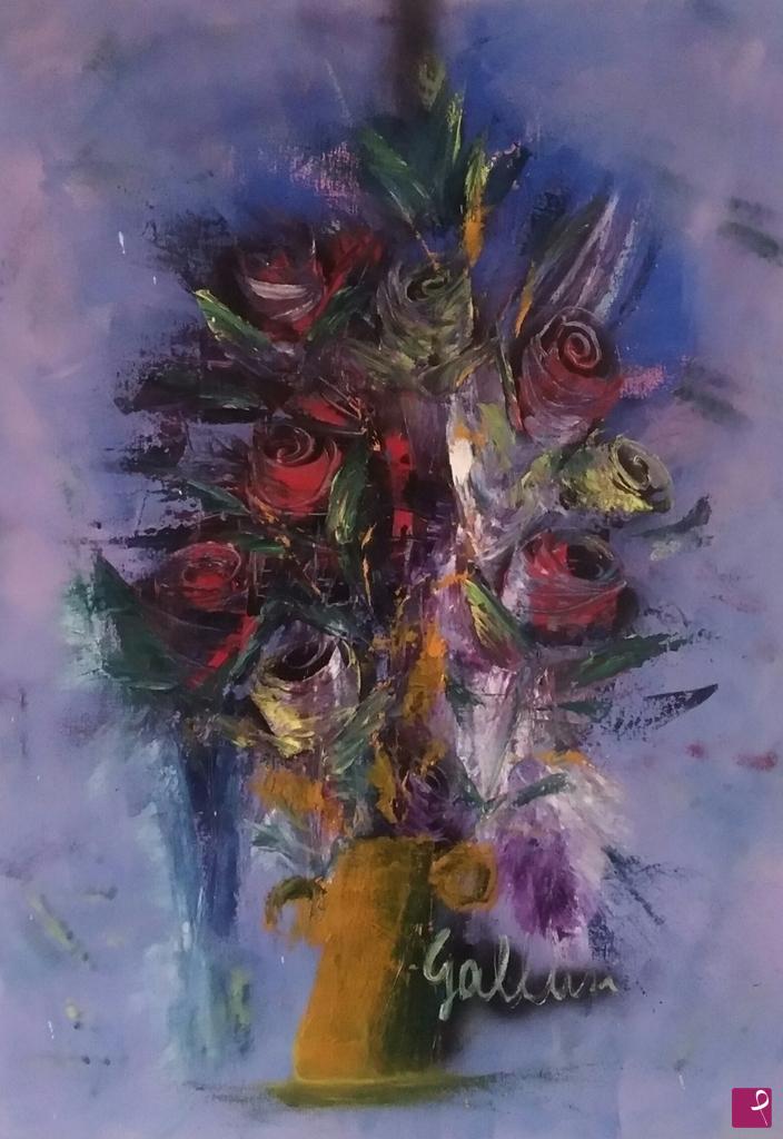 quadri in vendita online - Rose Rosse