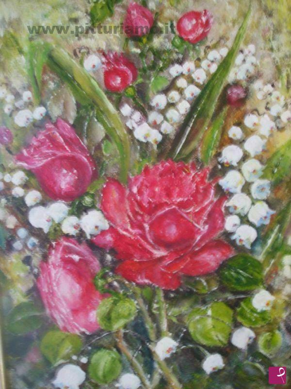 quadri in vendita online - Rose rosse