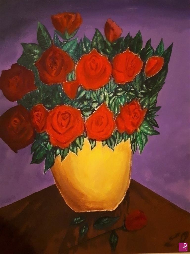 quadri in vendita online - rose rosse