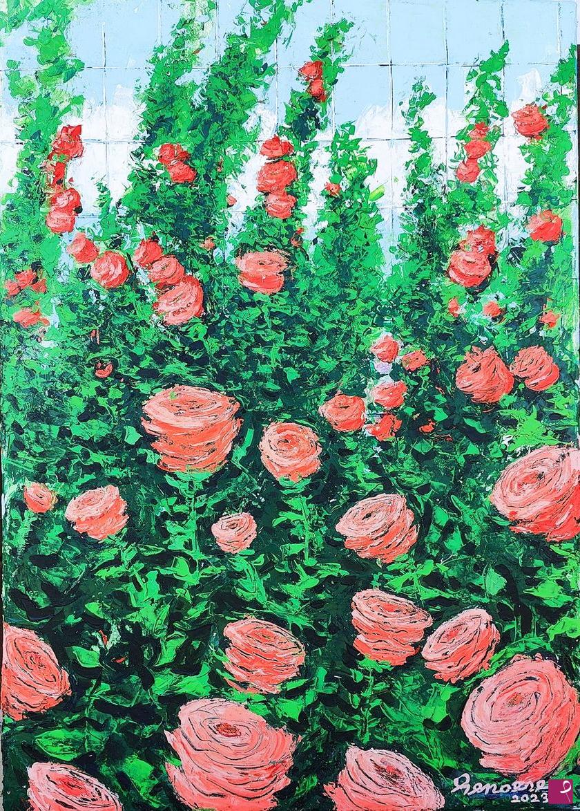 quadri in vendita online - rose rosse