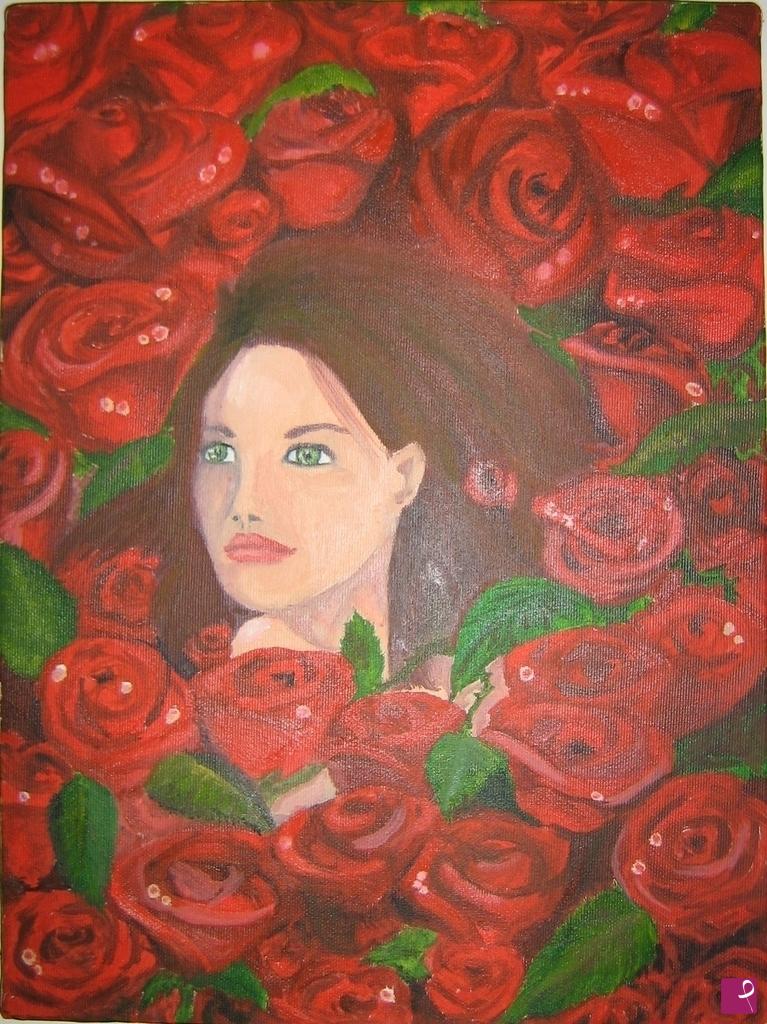 quadri in vendita online - rose rosse