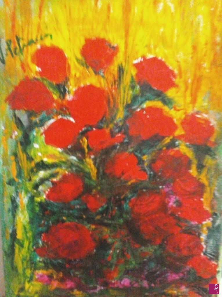 quadri in vendita online - rose rosse