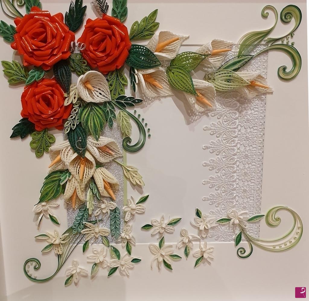 quadri in vendita online - rose rosse e calle