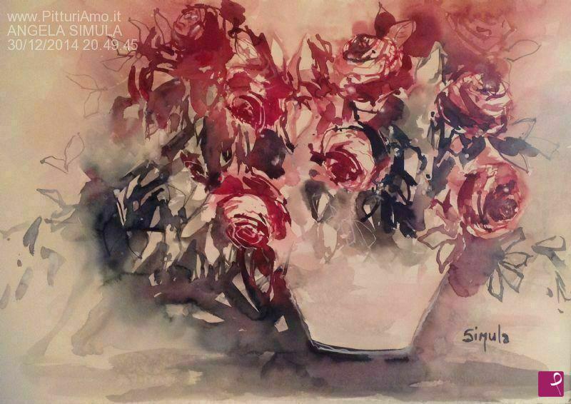 quadri in vendita online - ROSE ROSSE PER TE