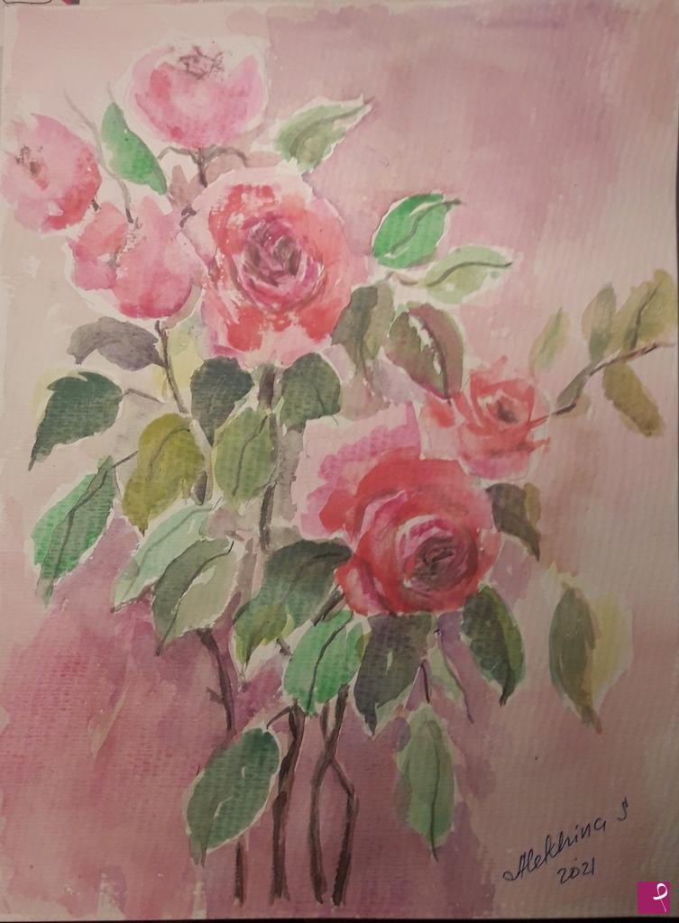 quadri in vendita online - Rose, sempre rose.