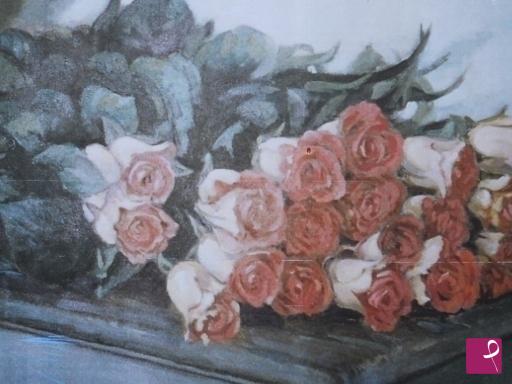 quadri in vendita online - ROSE SUL CASSETTONE