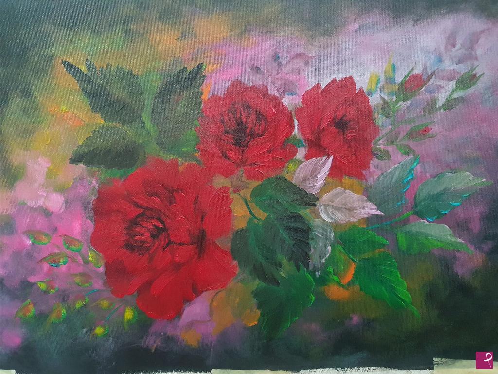 quadri in vendita online - Roses 2