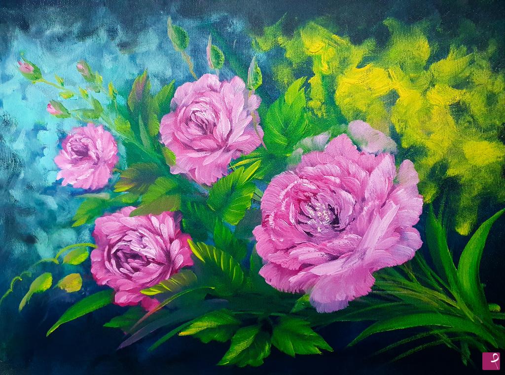 quadri in vendita online - Roses 3