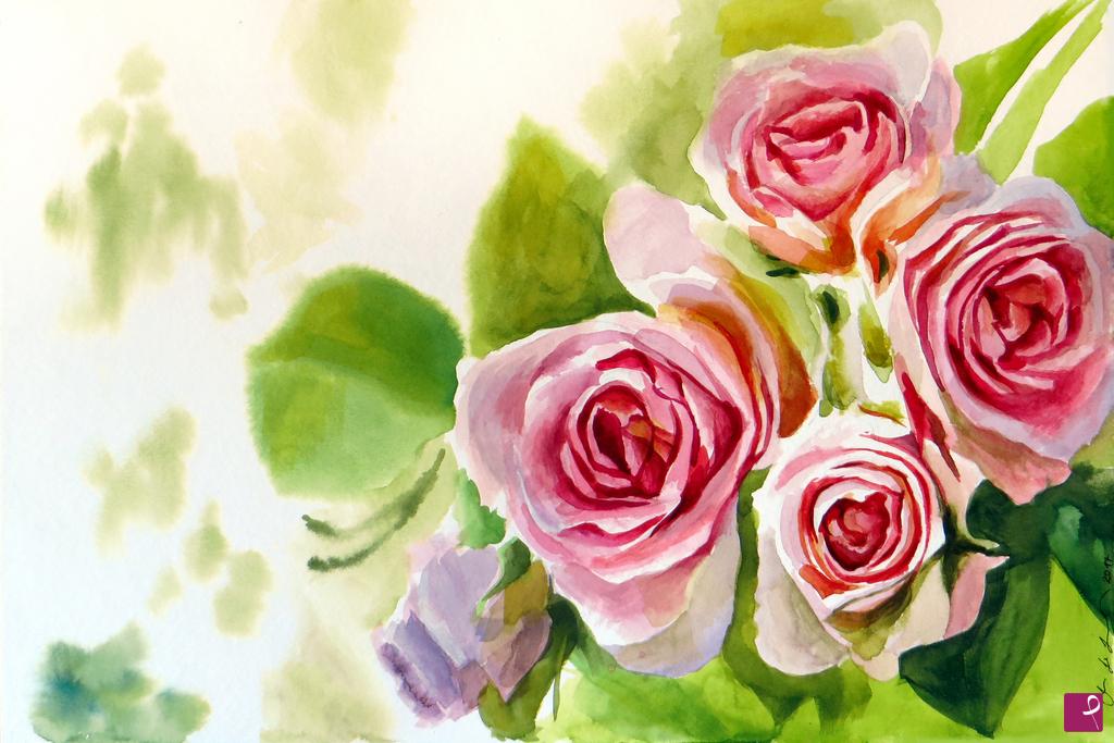 quadri in vendita online - Roses 5