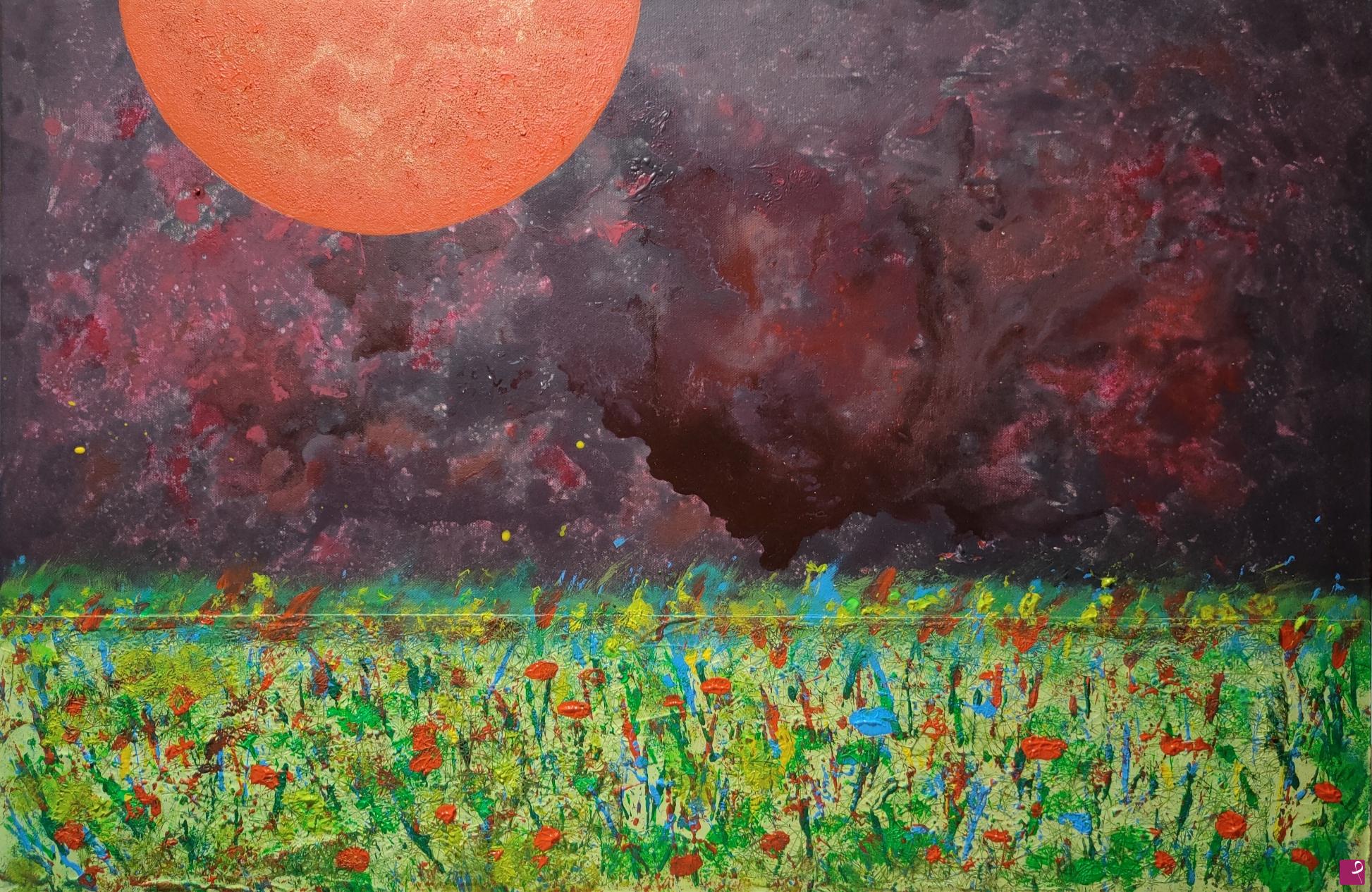 quadri in vendita online - Rossa La Luna (Poppies)
