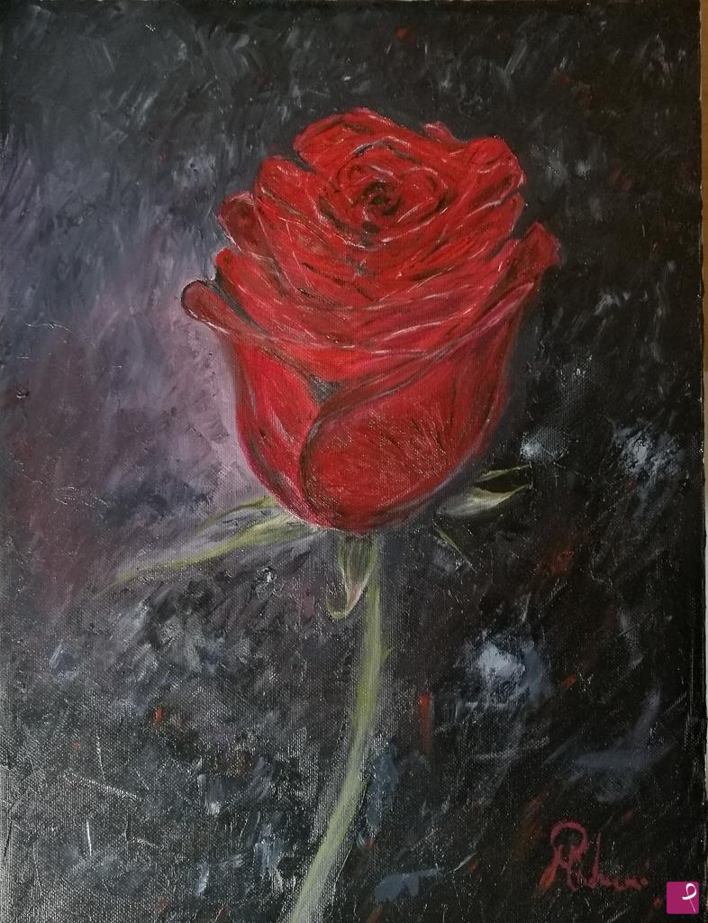 quadri in vendita online - Rosso amore