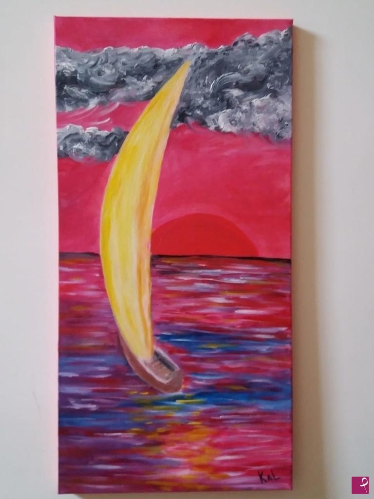 quadri in vendita online - Rosso di sera...