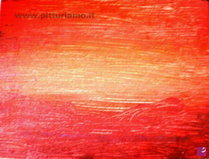 quadri in vendita online - Rosso di sera