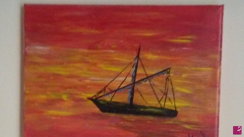 quadri in vendita online - Rosso mare