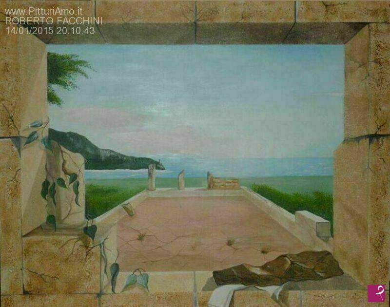 quadri in vendita online - rovine sul mare