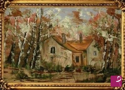 quadri in vendita online - Rudere di Campagna