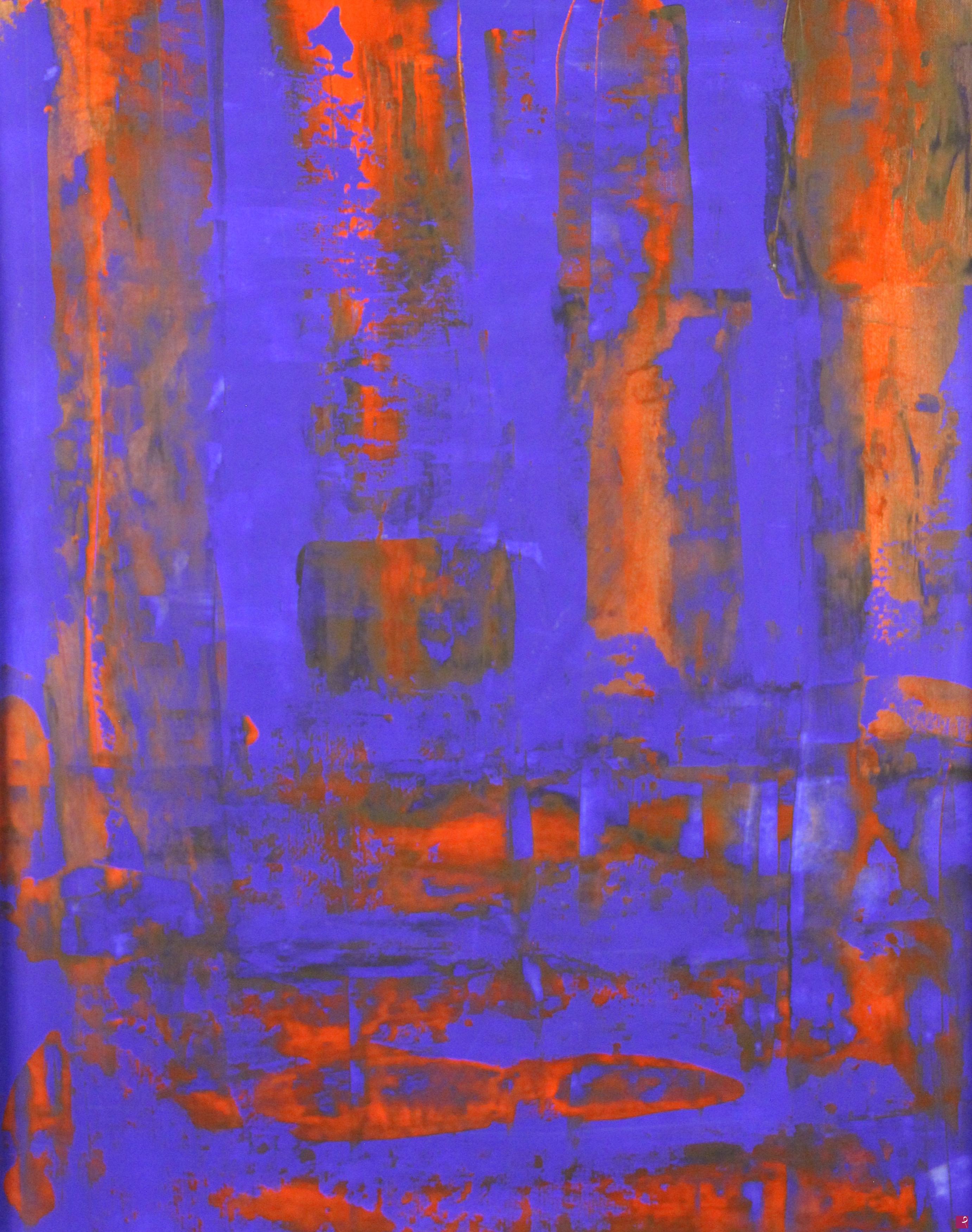 quadri in vendita online - Ruggine - Rosso e blue