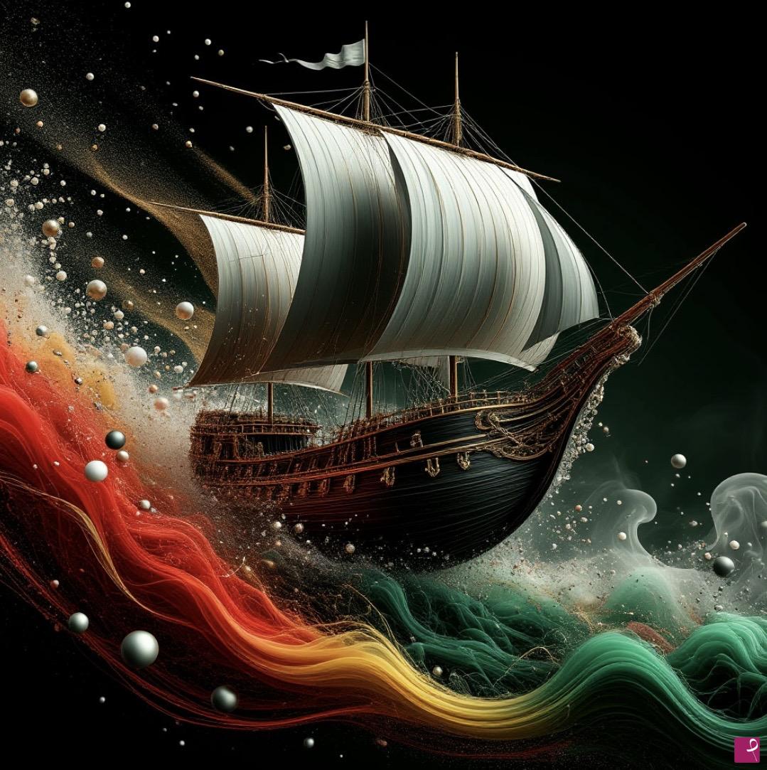 quadri in vendita online - Running on the waves