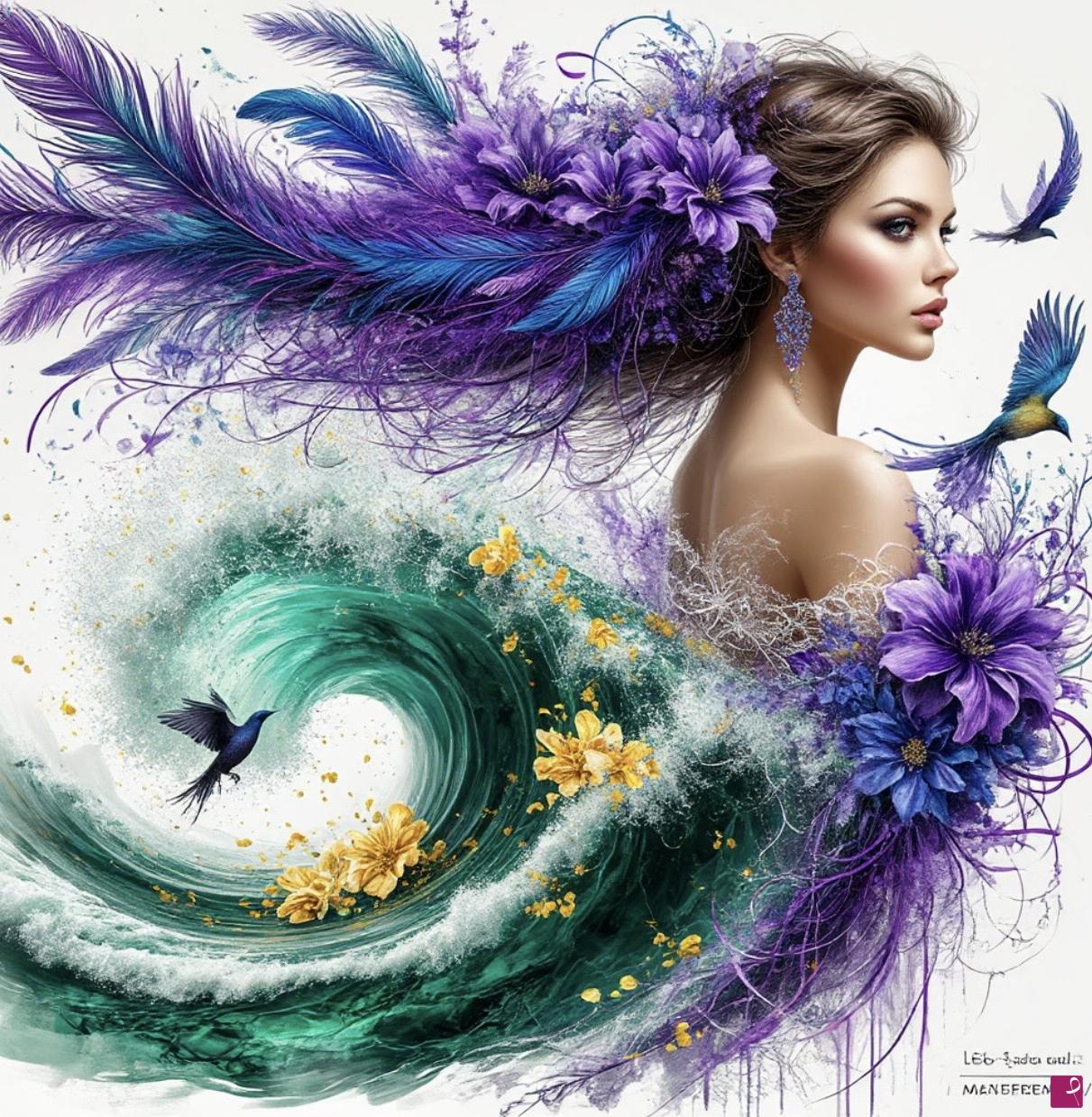 quadri in vendita online - Running on the Waves