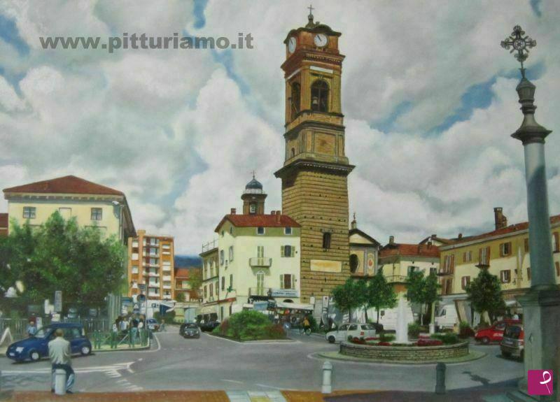 quadri in vendita online - Sabato mattina a Giaveno