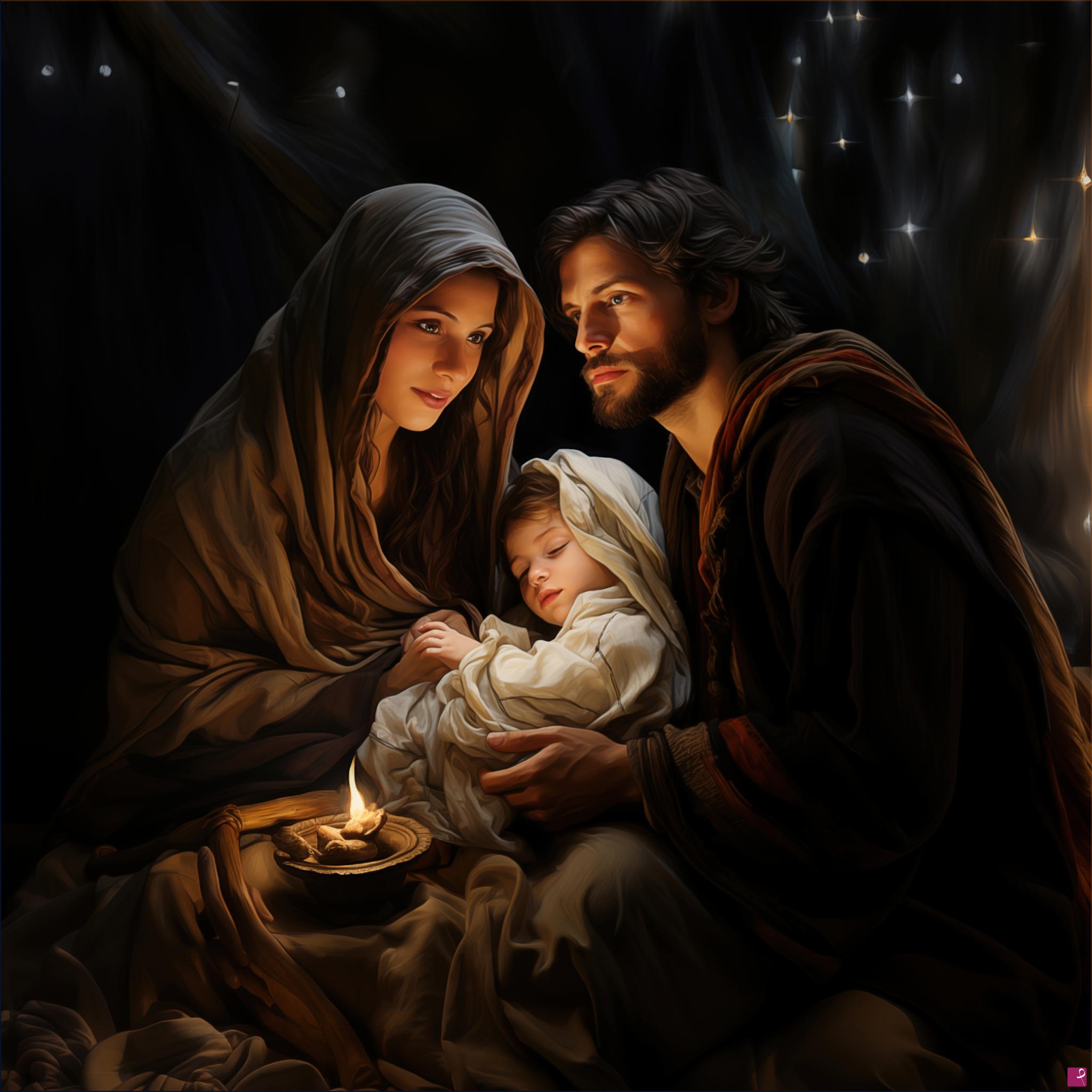quadri in vendita online - SACRA FAMIGLIA - Gesù dorme