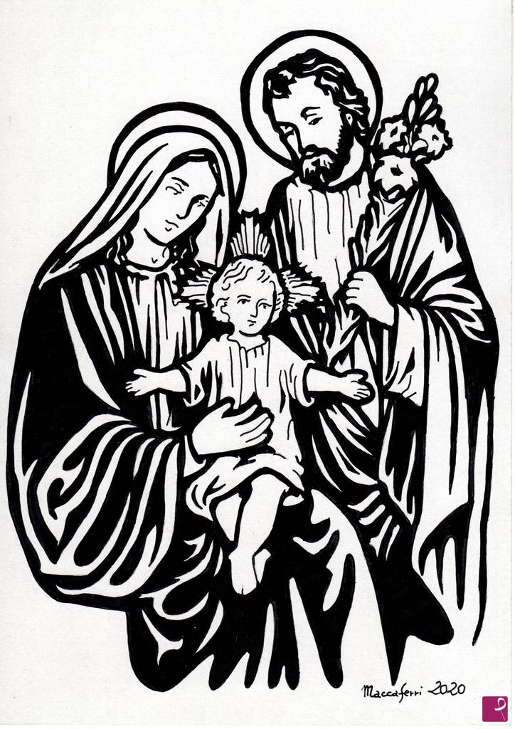 quadri in vendita online - Sacra famiglia 2