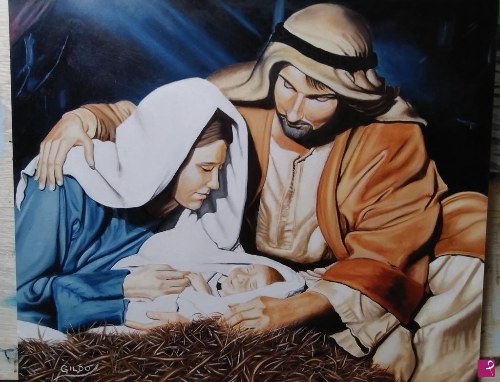 quadri in vendita online - Sacra famiglia 