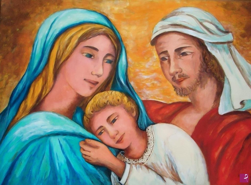 quadri in vendita online - Sacra Famiglia  anno 2015