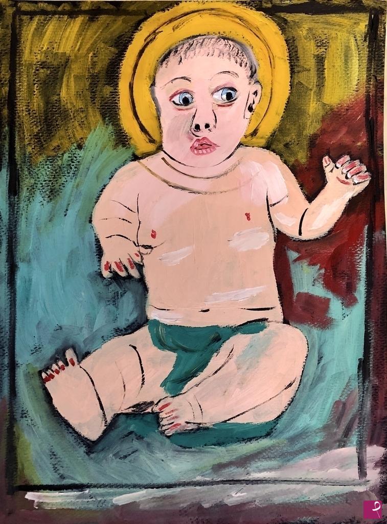 quadri in vendita online - Sacro Bambino 