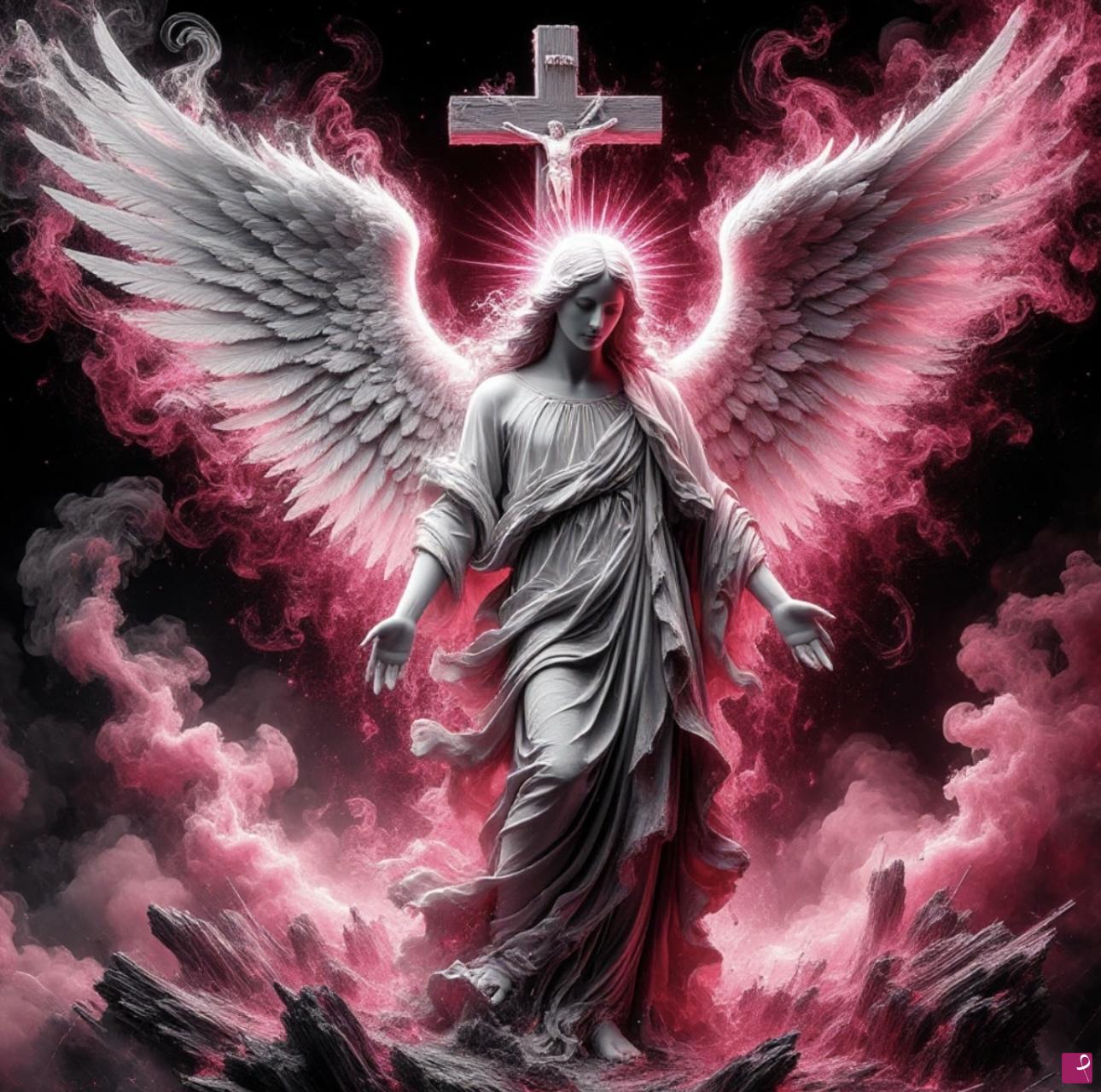 quadri in vendita online - Saint Mary and Bible cross 