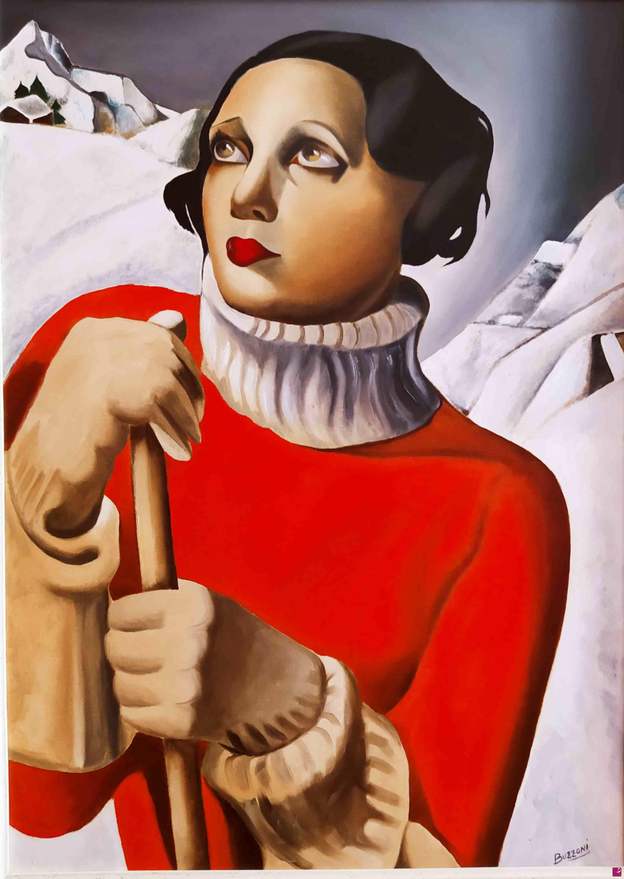 quadri in vendita online - Saint moritz tamara de lempicka Buzzoni Filippo