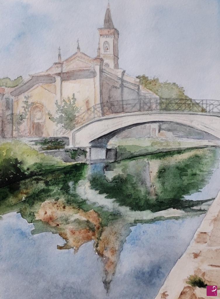 quadri in vendita online - San Cristoforo. Il Ponte