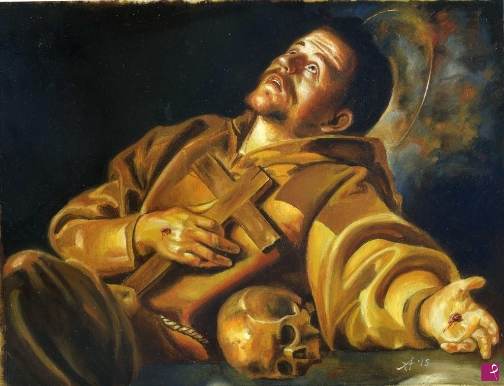 quadri in vendita online - SAN FRANCESCO RICEVE LE STIGMATE