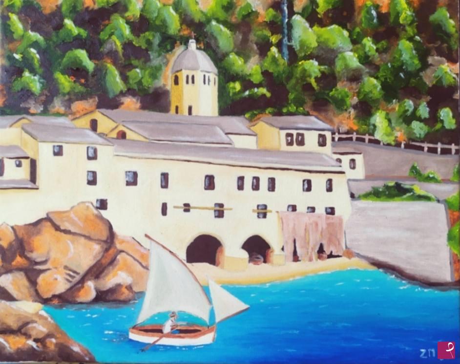 quadri in vendita online - San fruttuoso di camogli