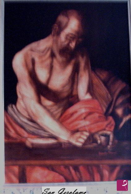 quadri in vendita online - SAN GEROLAMO SCRIVENTE (copia Caravaggio )
