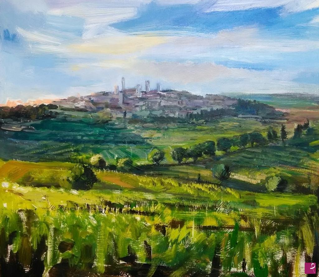 quadri in vendita online - San Gimignano