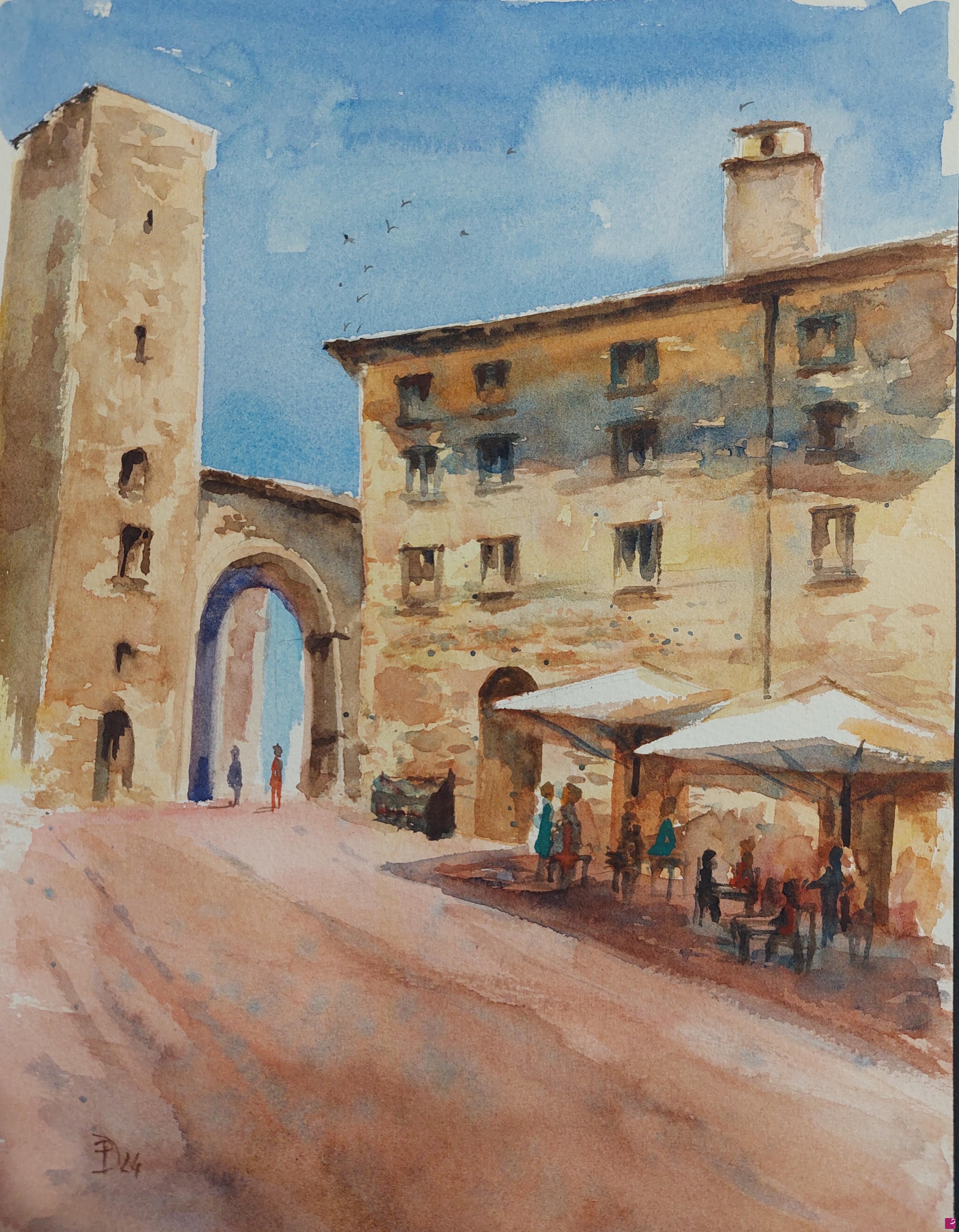 quadri in vendita online - San Gimignano