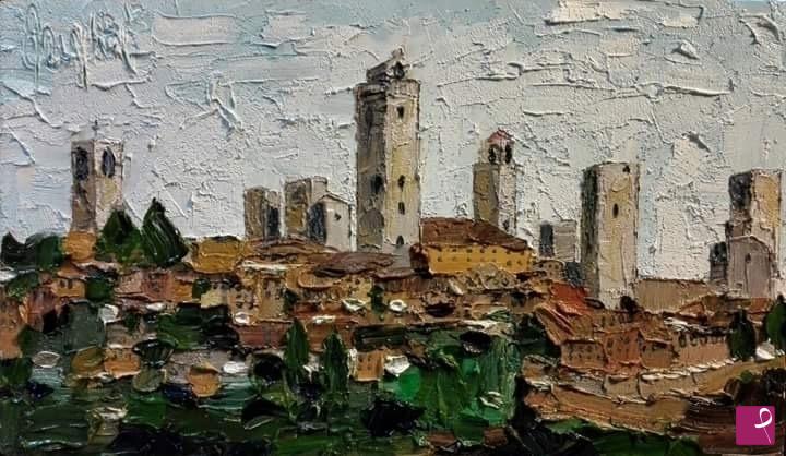 quadri in vendita online - SAN GIMIGNANO 
