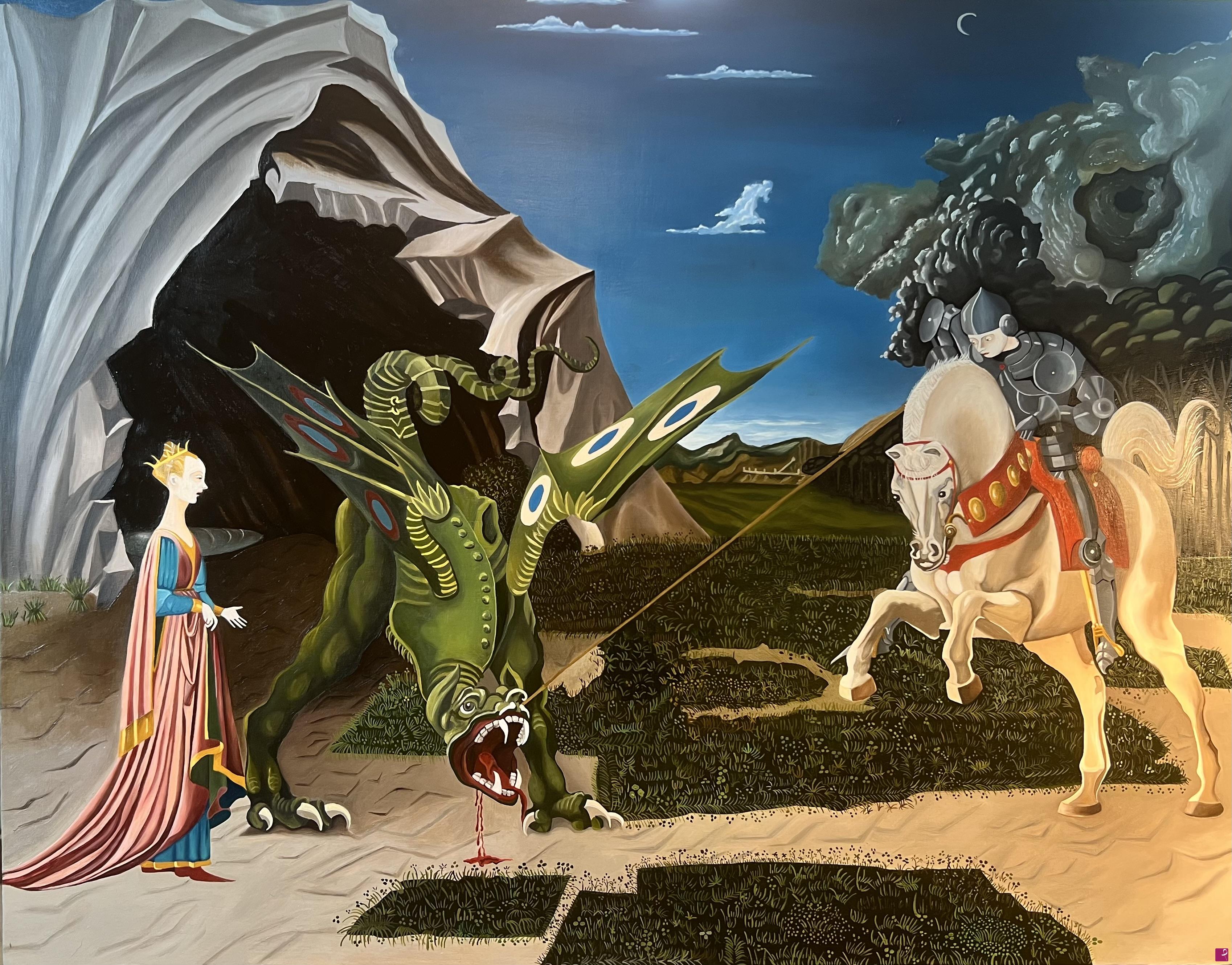 quadri in vendita online - San Giorgio e il Drago, Paolo Uccello - Copia