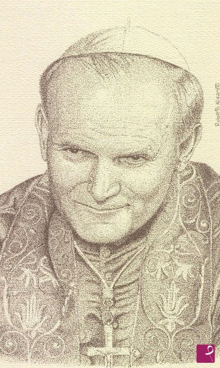 quadri in vendita online - San Giovanni Paolo II°