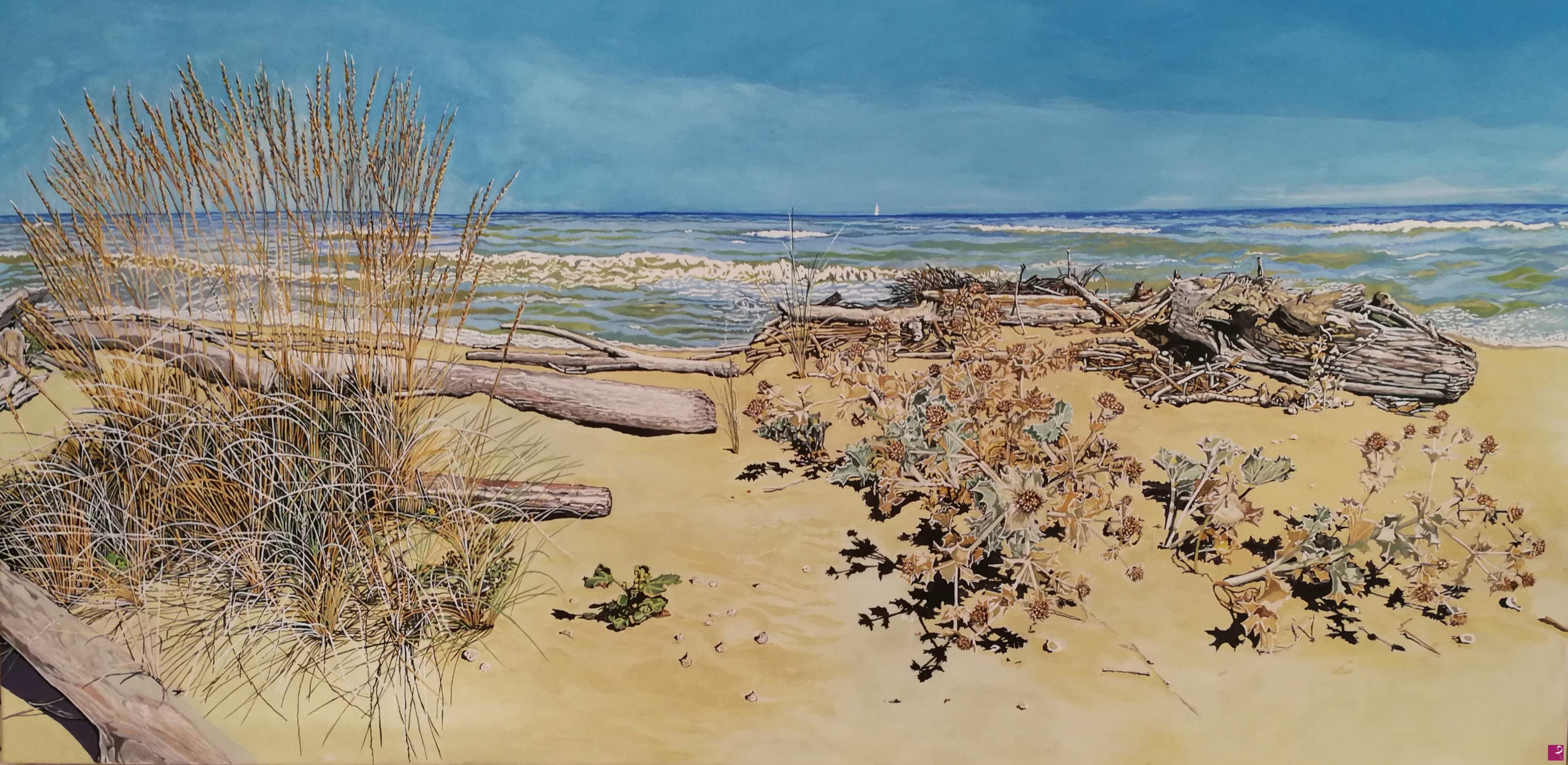 quadri in vendita online - Sand dune at end of season