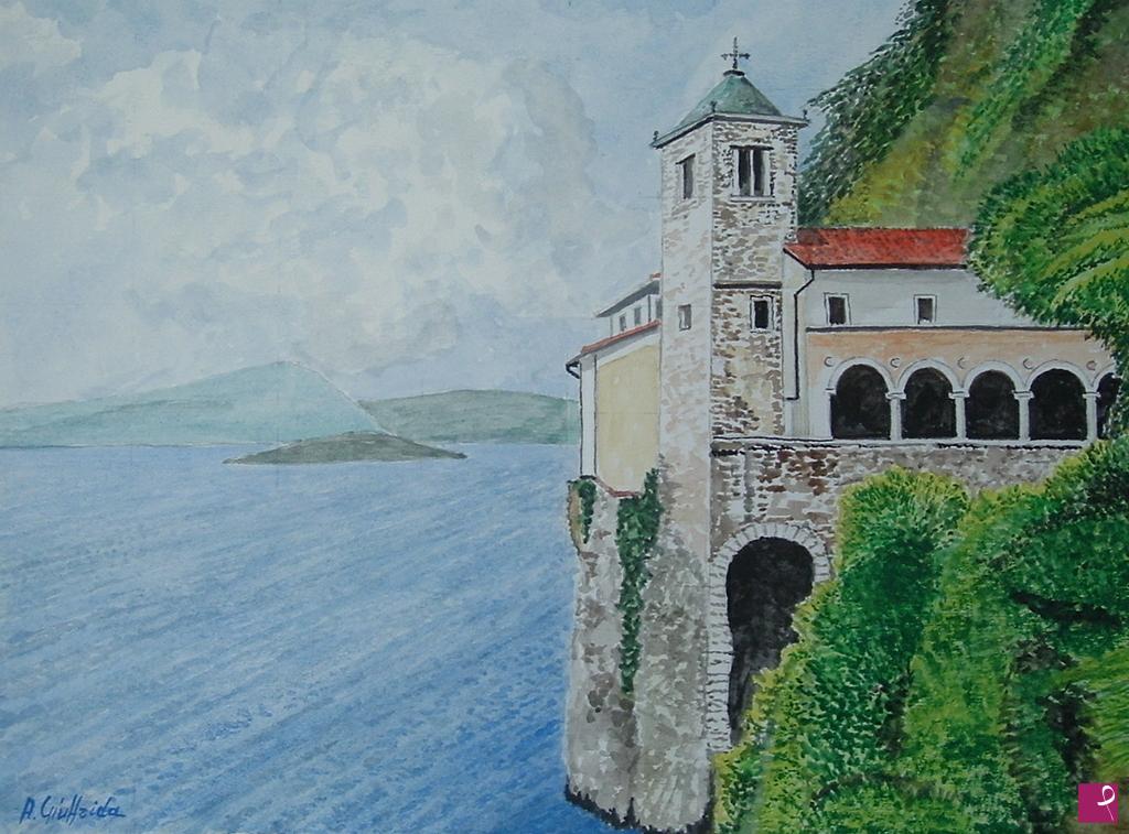 quadri in vendita online - SANTA CATERINA DEL SASSO  ( Lago Maggiore )