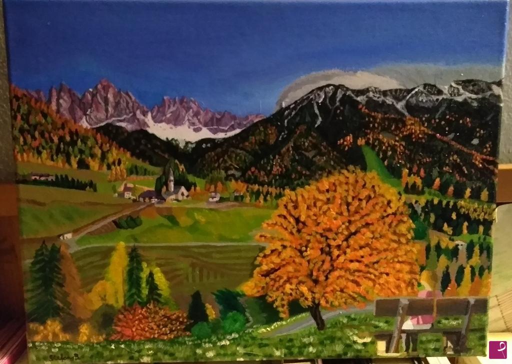 quadri in vendita online - Santa Maddalena Val di Funes