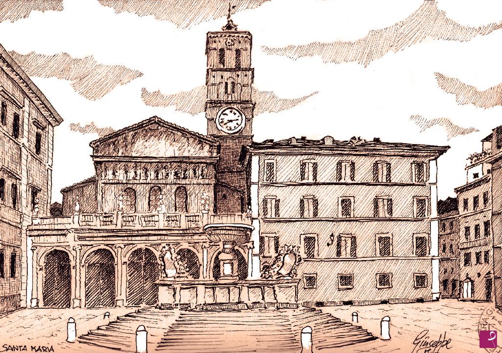 quadri in vendita online - Santa Maria in Trastevere