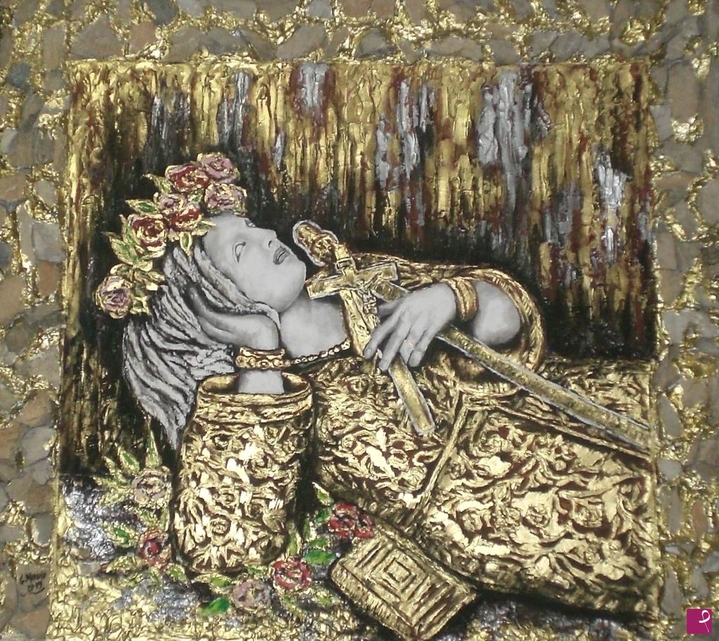 quadri in vendita online - "SANTA ROSALIA nella GROTTA"