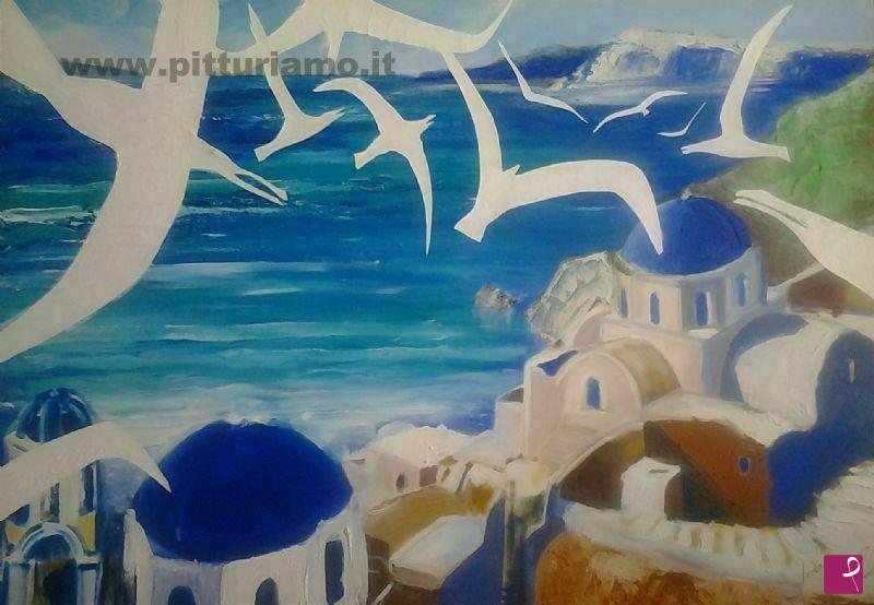 quadri in vendita online - Santorini